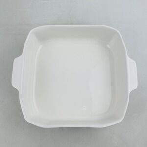 Pfaltzgraff Heritage White 2 Qt Square Baker Casserole Dish 8.5" Stoneware 7-833